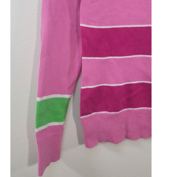 Lilly Pulitzer Sweater Womens Small Fun Bright Preppy Beach Whimsical Sweater - Picture 6 of 6